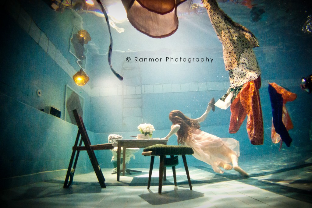 Creating this underwater set for a video production was hard work, but well worth it!