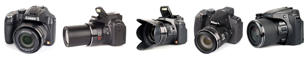 Examples of Ultra Zoom cameras which are not compatible for underwater photography