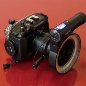 Kraken Ring Light 3000 mounted on macro lens
