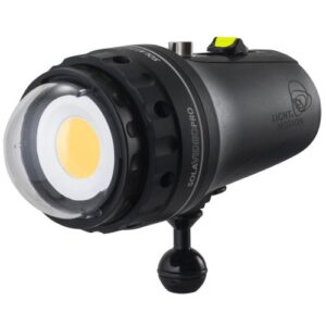 Sola Video Pro 15,000 lumens with a ball mount