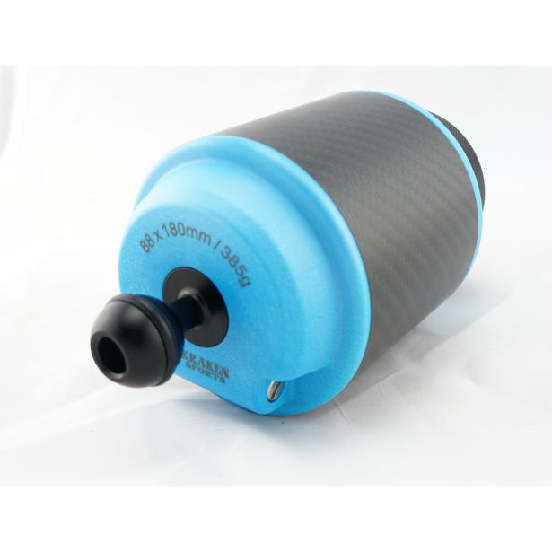 Kraken carbon fiber float arm with one-inch ball mounts for underwater camera rigs