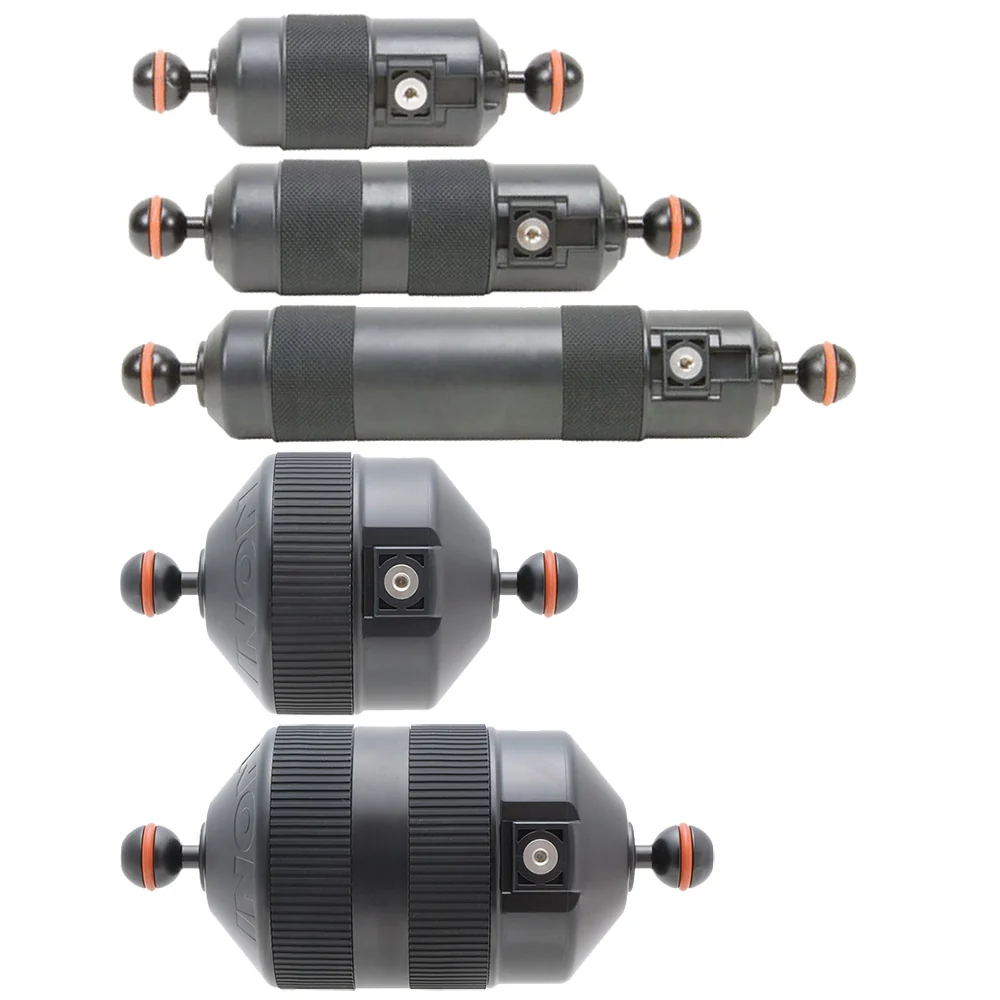 INON float arms and Mega Float Arms in multiple sizes for underwater camera systems