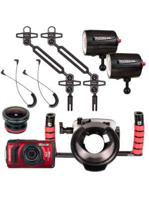 Ikelite TG-7 Wide Angle Dual Ecko Strobe Kit with Housing & Fisheye Lens (200ft / 60m)