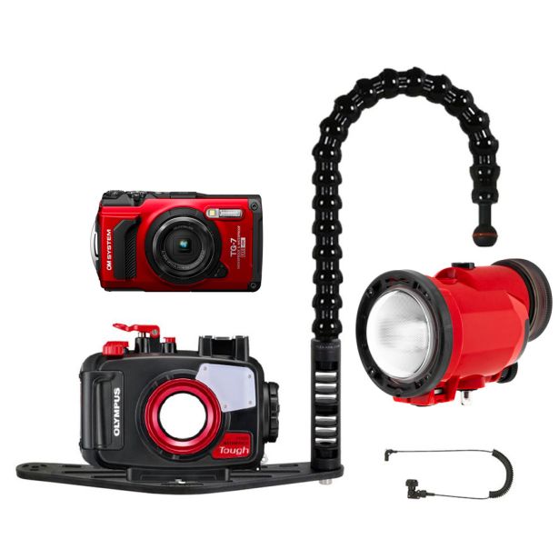 Mozaik TG-7 underwater housing kit with Inon S-220 strobe and tray
